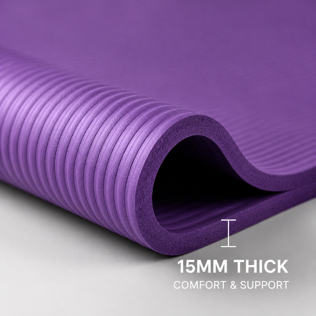 MOVARAX CoreFlow Extra-Thick Pilates Mat