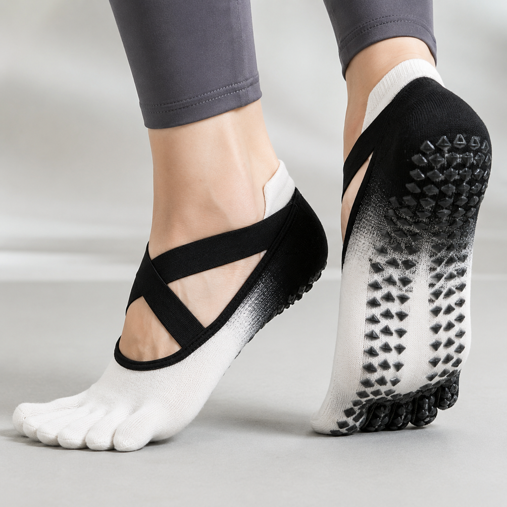 MOVARAX ToeGrip Non-Slip Pilates Socks