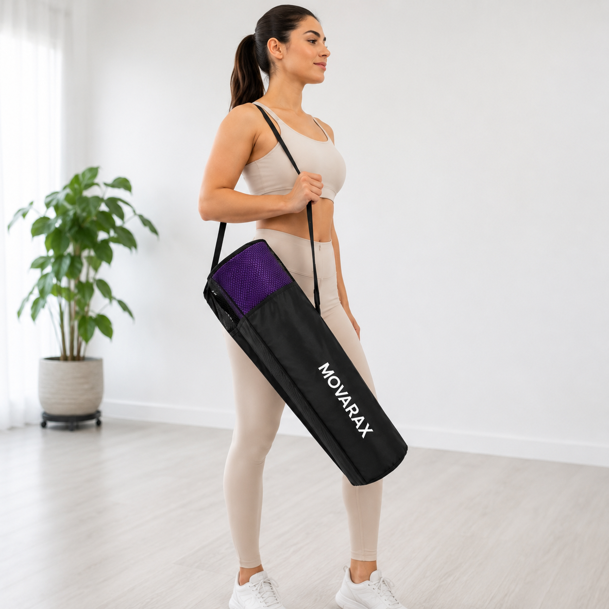 MOVARAX CoreFlow Extra-Thick Pilates Mat